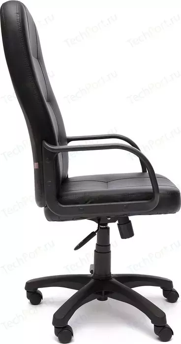 Фото №2 Кресло офисное TetChair DEVON кож/зам черный/черный перфорированный 36-6/36-6/06