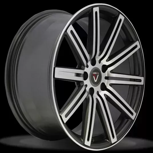 Диск автомобильный VISSOL F-004 10.5X22/5X112 ET42 D66.6 MATTE-GRAPHITE-MACHINED