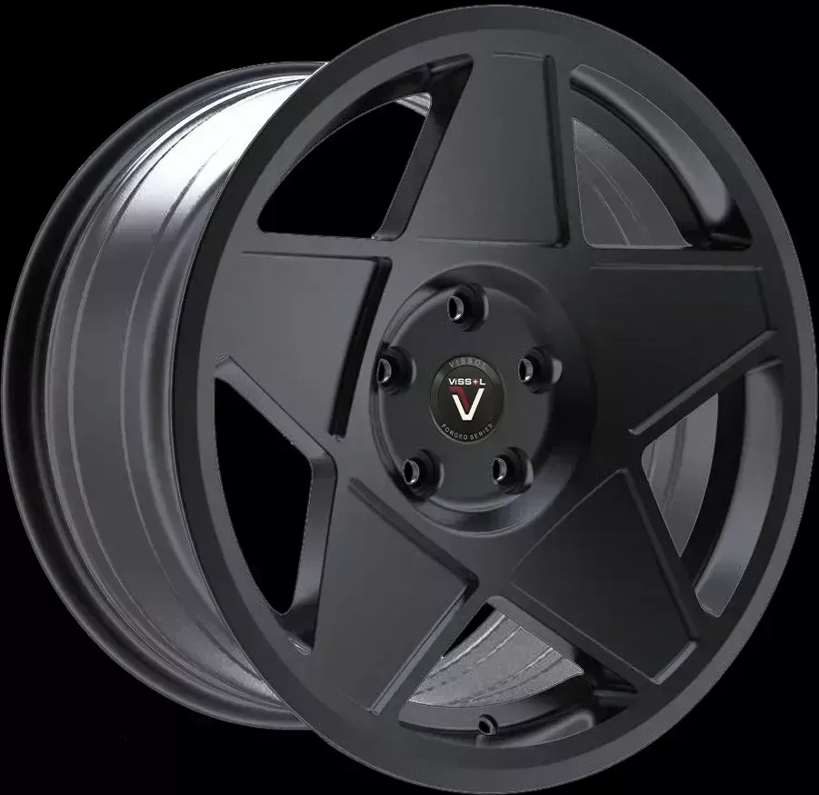 Диск автомобильный VISSOL F-005 8.5X18/5X100 ET35 D57.1 SATIN-BLACK