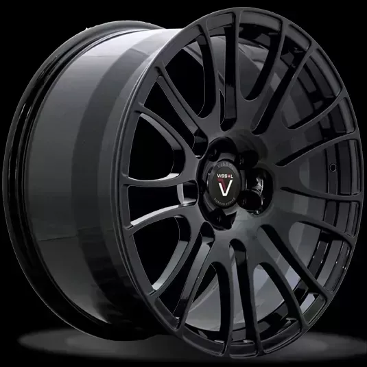 Диск автомобильный VISSOL F-303 9X20/5X112 ET32 D66.6 GLOSS-BLACK