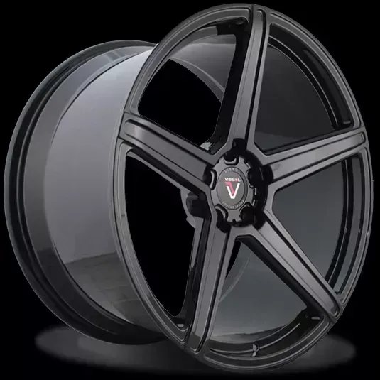 Диск автомобильный VISSOL F-505 8.5X19/5X100 ET45 D57.1 GLOSS-BLACK