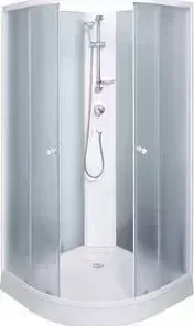Душевая кабина Aqualux EXTRA 90х90 задние стенки белые