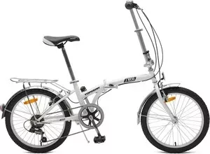 Велосипед 2-х колесный TOP GEAR складной 20" Eco, 6 скоростей, белый (ВНС2085) 20&#039;&#039; Eco 6 скоростей