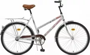 Велосипед TOP GEAR 26" Park 50, 1 скорость, белый/коричневый, звонок (без корзины) (ВН26245)