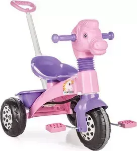 Велосипед трехколёсный PILSAN Pony Bike с родительской ручкой цвет розово-фиолетовый (07-139)