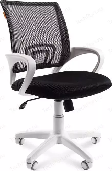 Фото №0 Кресло офисное CHAIRMAN 696 белый пластик TW-11/TW-01 черный