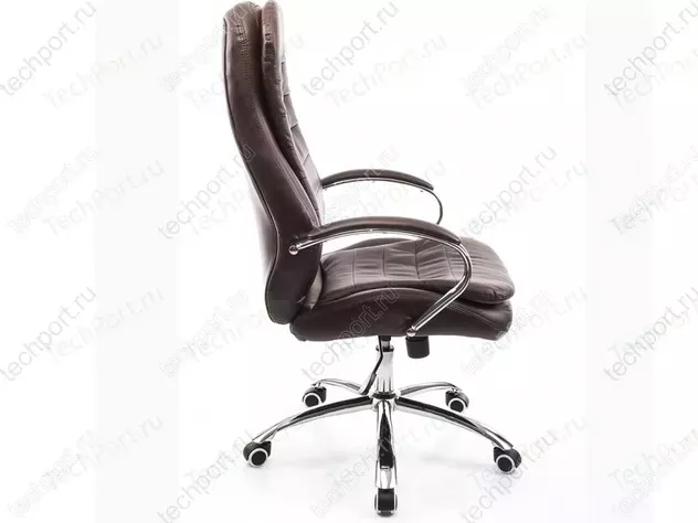 Фото №2 Кресло офисное Woodville Tomar коричневое