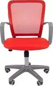 Кресло офисное CHAIRMAN   698 серый пластик TW красный TW