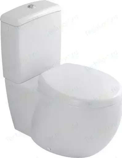 Унитаз (чаша) Villeroy Boch Aveo plus слив горизонтальный альпин (6614 10R1)