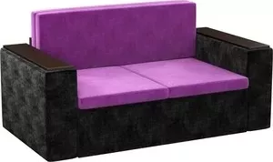 Детский диван АртМебель Арси микровельвет фиолетово-черный