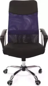 Кресло офисное CHAIRMAN 610 15-21 черный + TW синий + TW