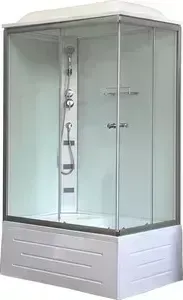 Душевая кабина Royal Bath 120x80x217 прозрачное стекло, задняя стенка белая, левая (RB8120BP5-WT-L)