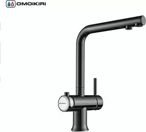 Смеситель для кухни OMOIKIRI Hotaru-GM-WH (4994053) вороненая сталь