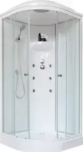 Душевая кабина Royal Bath 100х100х217 стекло белое/прозрачное (RB100HK3-WT)