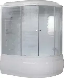 Душевая кабина Royal Bath 150х100х225 стекло шиншилла левая (RB150ALP-C-L)