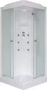 Душевая кабина Royal Bath 80х80х217 стекло белое/шиншилла (RB80HP3-WC)