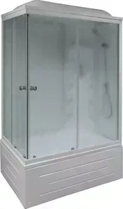 Душевая кабина Royal Bath 120х80х217 стекло правая белое/шиншилла (RB8120BP3-WC-R)