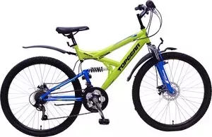 Велосипед TOP GEAR 26" 4REST 225, 18 скоростей, желтый/синий (ВН26425)