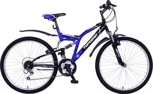 Велосипед TOP GEAR 26" Nova 120, 18 скоростей, черный/синий (ВН26319А)