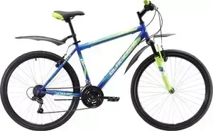 Велосипед BLACK ONE Onix 26 синий- зелёный- голубой 18"