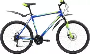 Велосипед BLACK ONE Onix 26 D синий- зелёный- голубой 18"