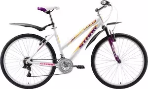 Велосипед STARK 18 Luna 26.1 V белый- фиолетовый- жёлтый 18"