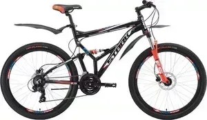 Велосипед STARK 18 Jumper 26.2 FS HD чёрный- красный- синий 20"