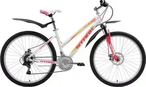 Велосипед STARK 18 Luna 26.1 D белый- розовый- жёлтый 18"