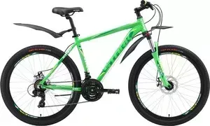 Велосипед STARK 18 Hunter 26.2 D зелёный- тёмно-зелёный- белый 20"