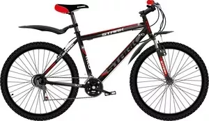 Велосипед STARK 18 Outpost 26.1 V чёрный- красный- тёмно-серый 16"