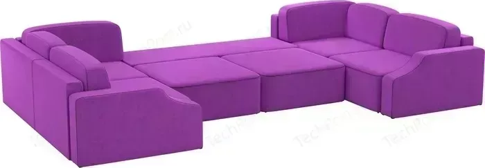 Диван АртМебель Триумф-П slide микровельвет фиолетовый