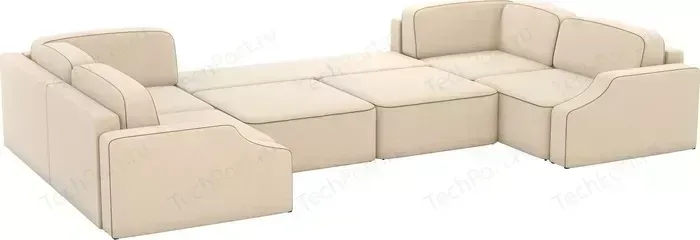 Диван АртМебель Триумф-П slide рогожка бежевый