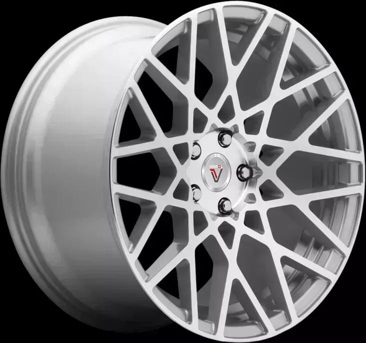 Диск автомобильный VISSOL F-677 9.5X18/5X100 ET35 D57.1 SILVER-POLISHED