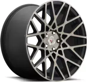 Диск автомобильный VISSOL F-677 8.5X19/5X112 ET45 D66.6 BLACK MACHINED WITH DARK TINT
