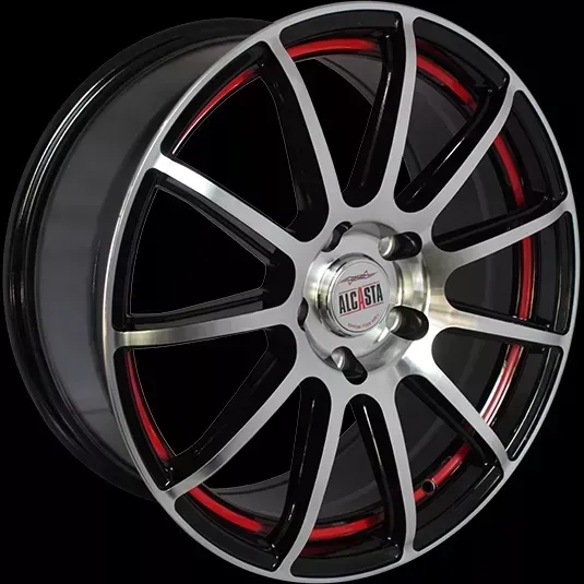 Диск автомобильный ALCASTA M25 6X15/5X100 ET43 D57.1 BKFRSI