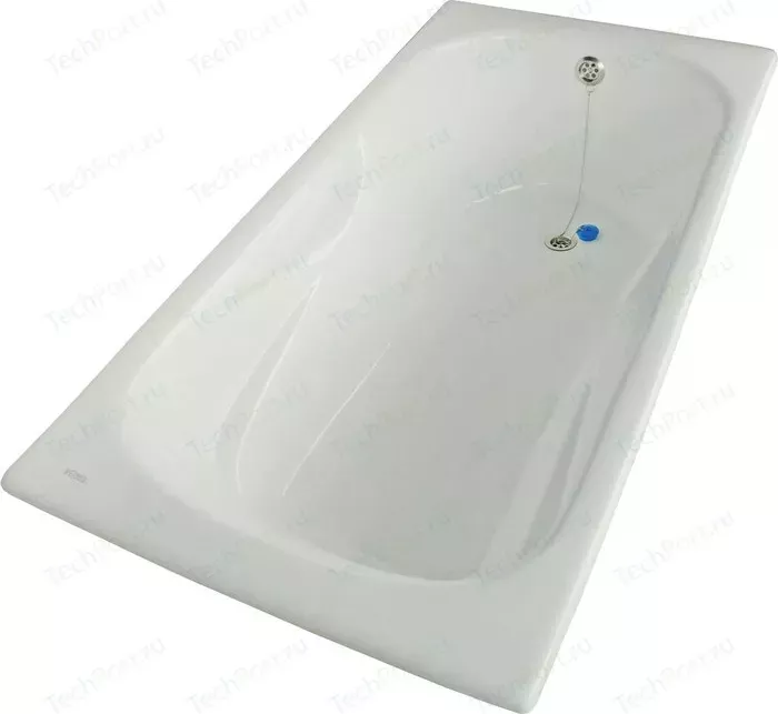 Фото №3 Чугунная ванна ROCA Malibu 170х75 с противоскользящим покрытием, без отверстий для ручек (230960000)