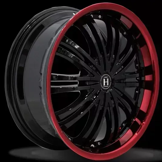 Диск автомобильный HARP Y-01 7.5X18/5X114.3 ET40 D72.6 GLOSSY-BLACK__RED-LIP