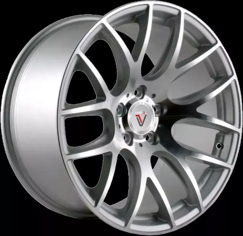 Диск автомобильный VISSOL V-001 9.5X18/5X100 ET35 D57.1 SILVER-CUT