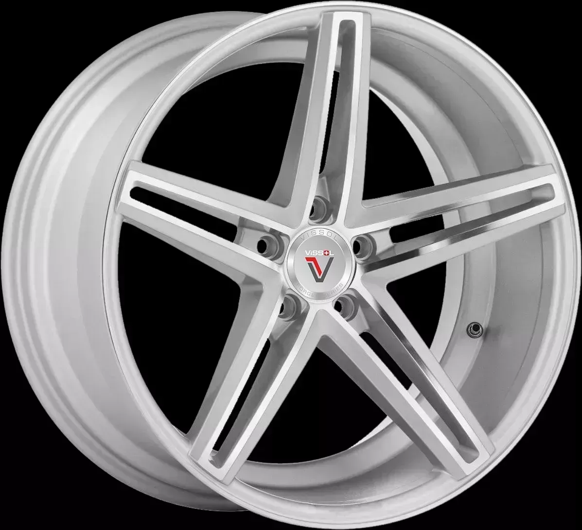 Диск автомобильный VISSOL V-015 9X20/5X112 ET32 D66.6 SILVER-POLISHED