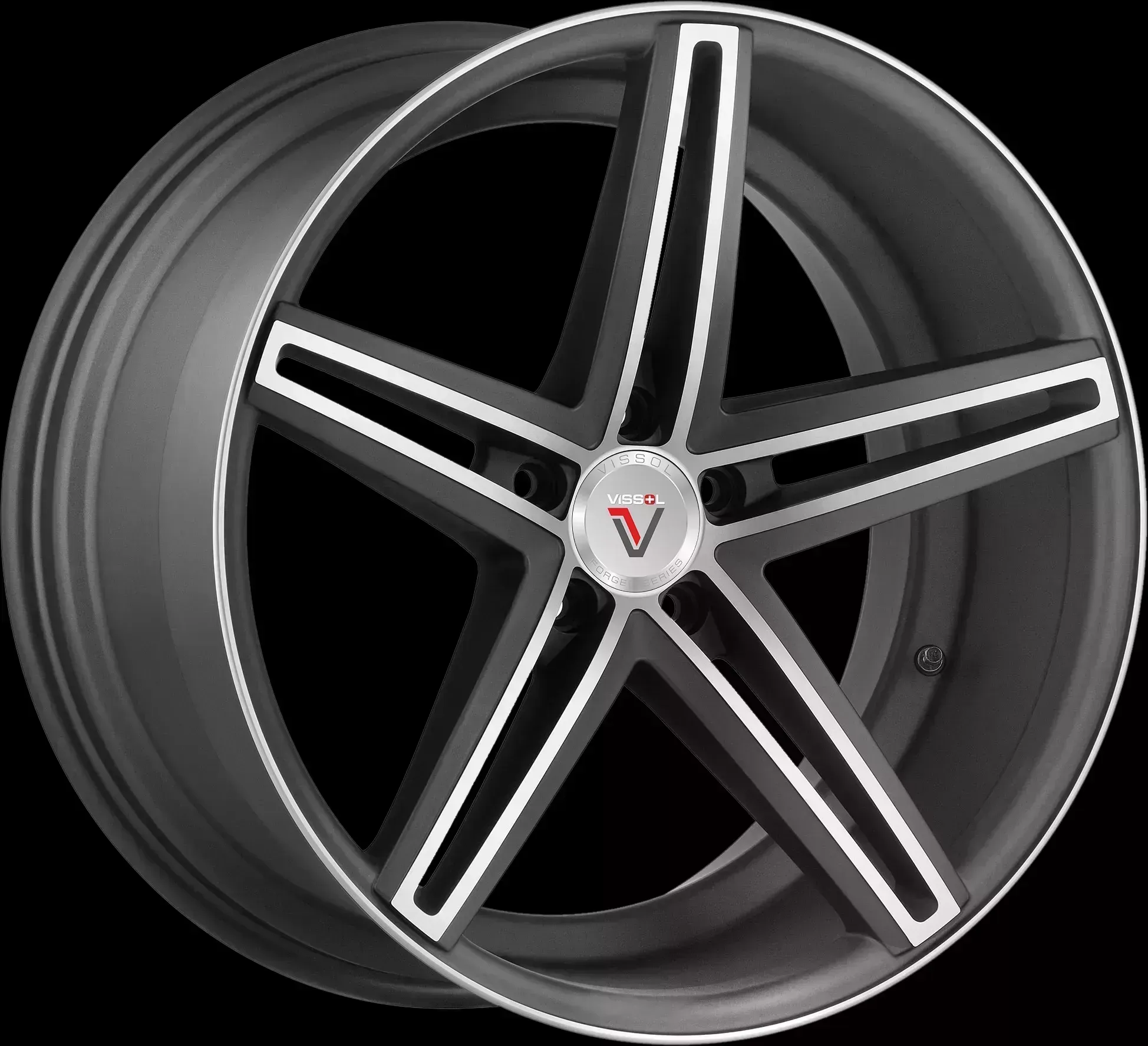 Диск автомобильный VISSOL V-015 9X20/5X114.3 ET32 D73.1 MATTE-GRAPHITE-MACHINED