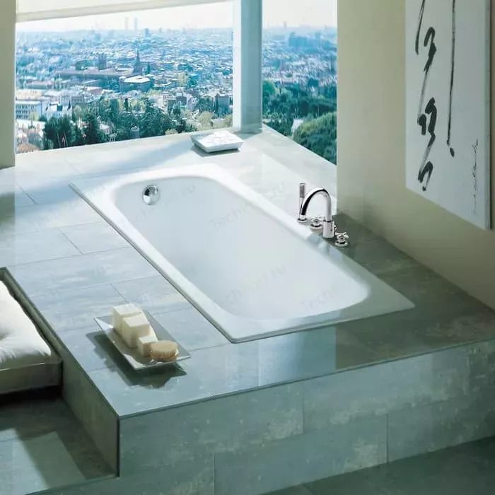 Фото №1 Чугунная ванна ROCA Continental 140x70 без покрытия (212904001)