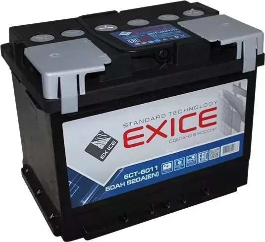 Аккумулятор EXICE STANDARD 60 п.п.