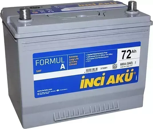 Аккумулятор INCI Aku Inci FormulA Asia 72 п.п. (D26 072 060 117) 600A
