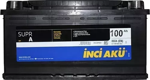 Аккумулятор INCI SuprA Inci SuprA 100 о.п. (L5 100 086 013) 860Ah