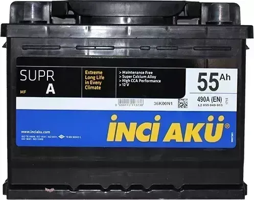 Аккумулятор INCI SuprA Inci SuprA 55 о.п. (L2 055 049 013) 490Ah