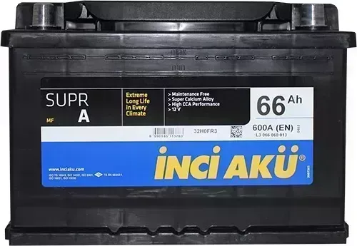 Аккумулятор INCI SuprA Inci SuprA 66 о.п. (L3 066 060 013) 600Ah