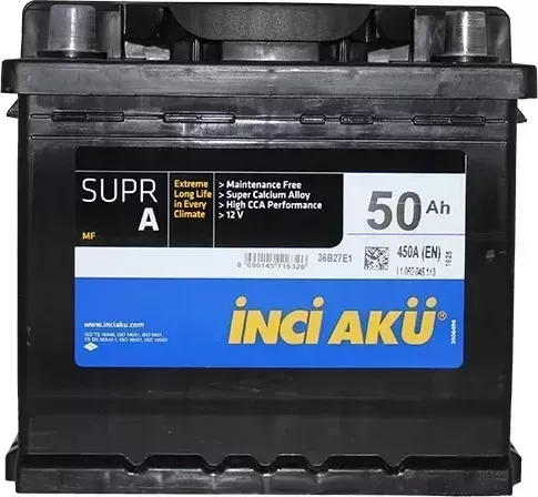 Аккумулятор INCI SuprA Inci SuprA 50 о.п. (LB1 050 042 013) 420Ah низк.