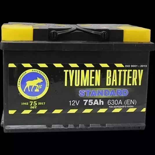 Аккумулятор Tyumen battery Тюмень STANDARD 75 А/ч о.п.