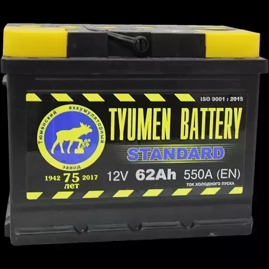 Аккумулятор Tyumen battery Тюмень STANDARD 62 о.п.550А