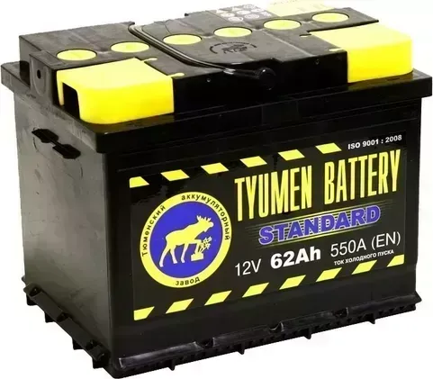 Аккумулятор Tyumen battery Тюмень STANDARD 62 А/ч п.п.